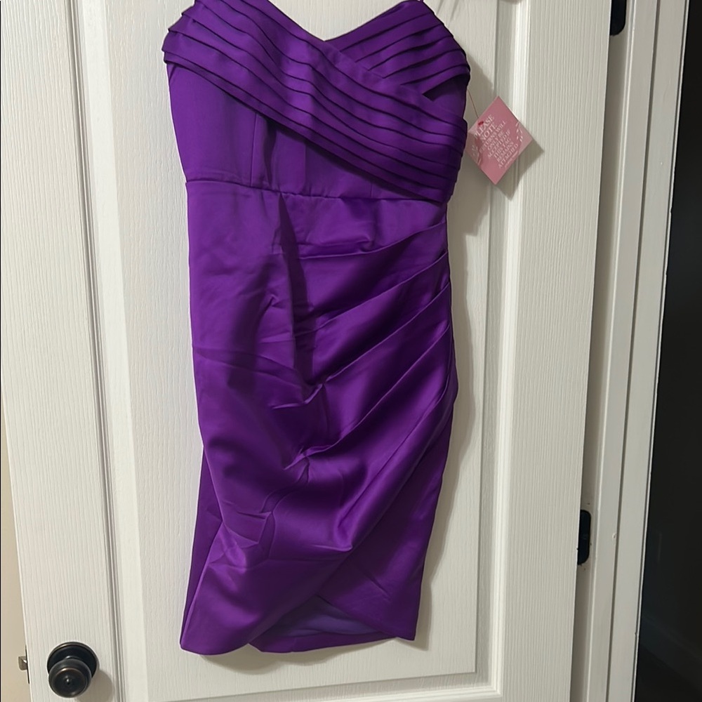 DO+BE Strapless Purple Dress